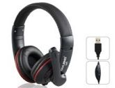 Q5 Stereo Headphones USB OVLENG com microfone, controle de v