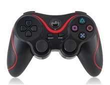 controlador sem fio Bluetooth para PS3 (vermelho e preto)