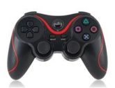 controlador sem fio Bluetooth para PS3 (vermelho e preto)